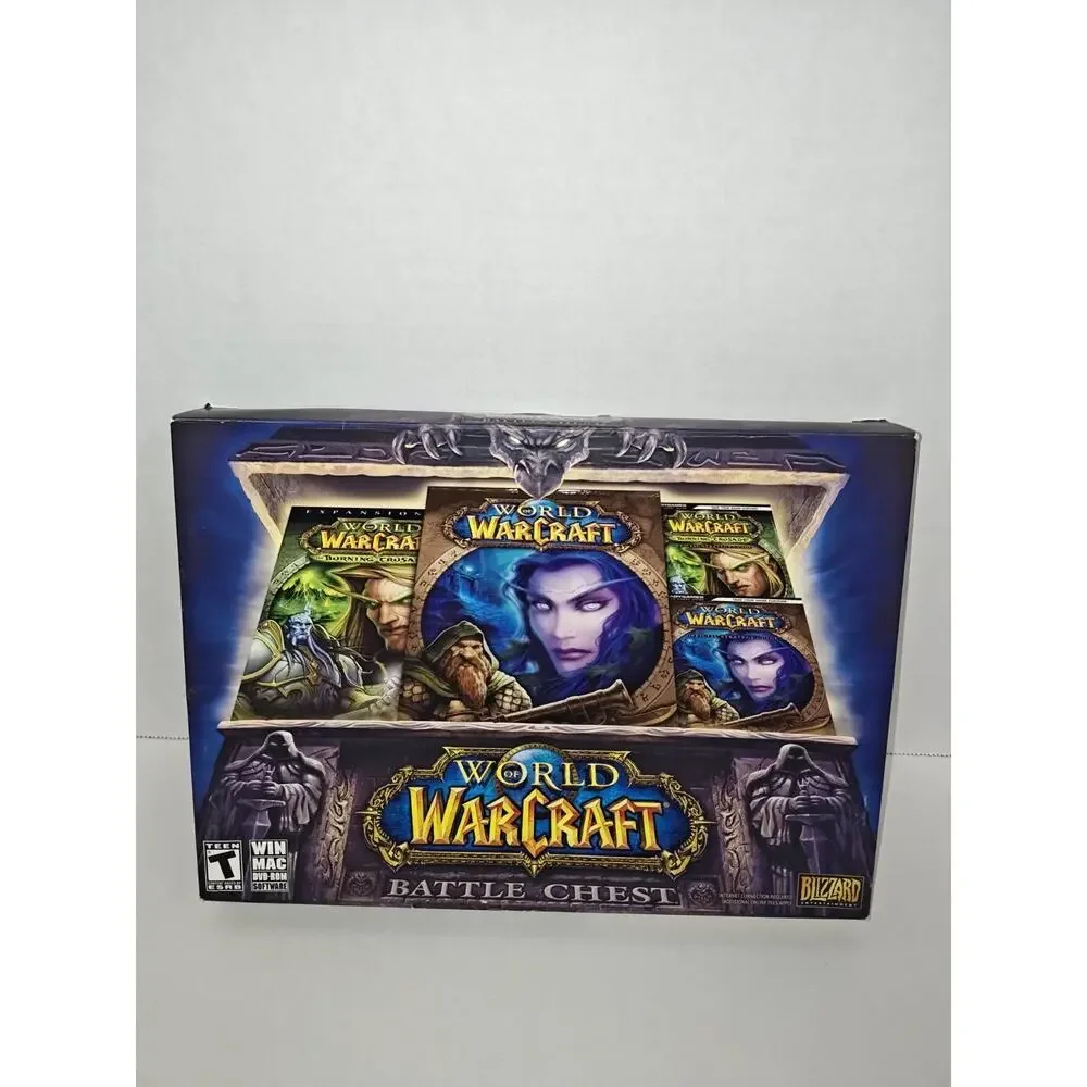 World Of Warcraft Battle Chest Blizzard PC Gaming Computer Game & Expansion Set